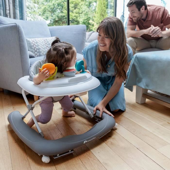 Girello BEBECONFORT EXPLORER con vassoio musicale, da 6 a 18 mesi (12 kg), colore grafite.