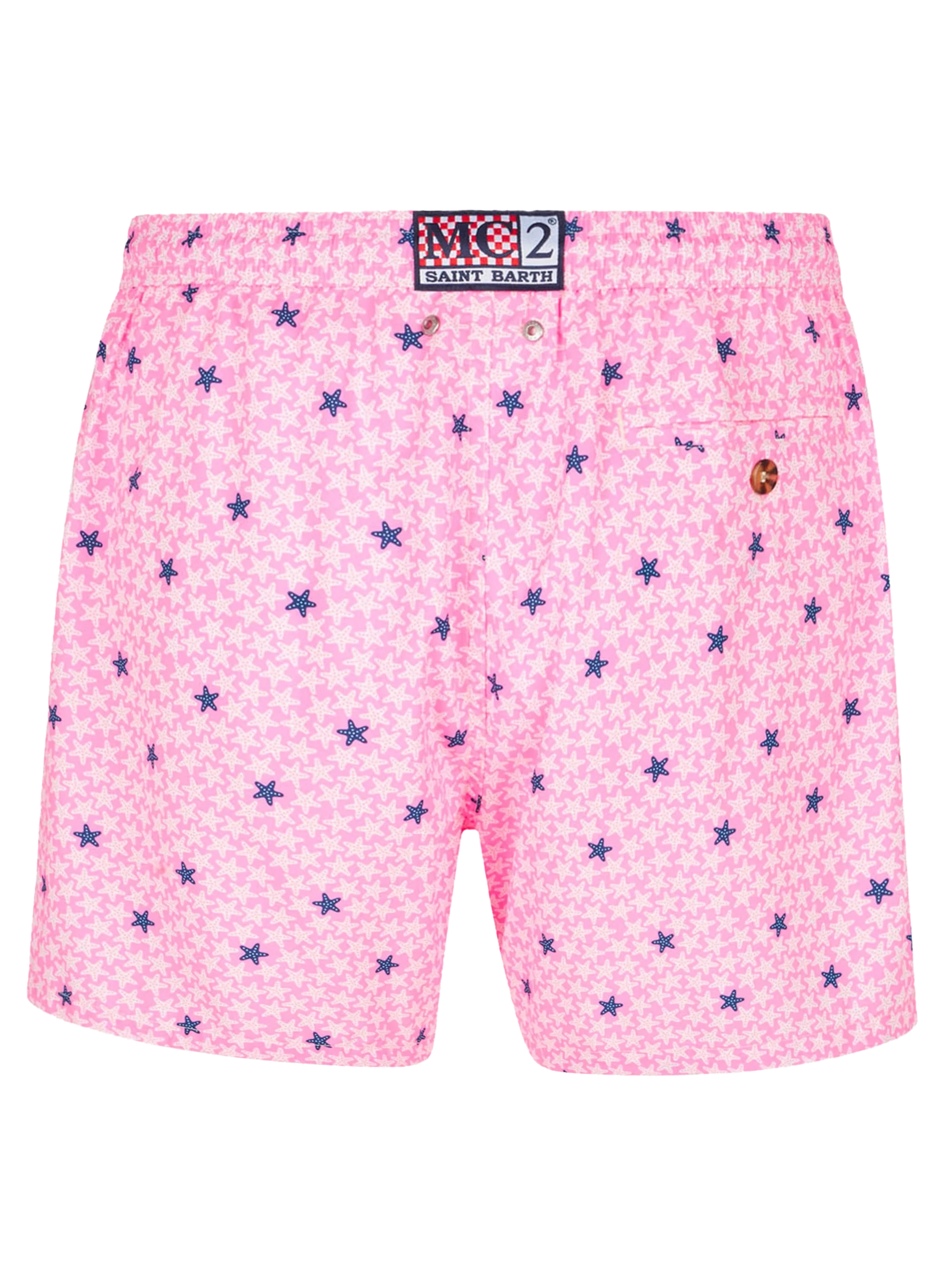 Costume classico Comfort in tessuto leggero con stampa stelle marine