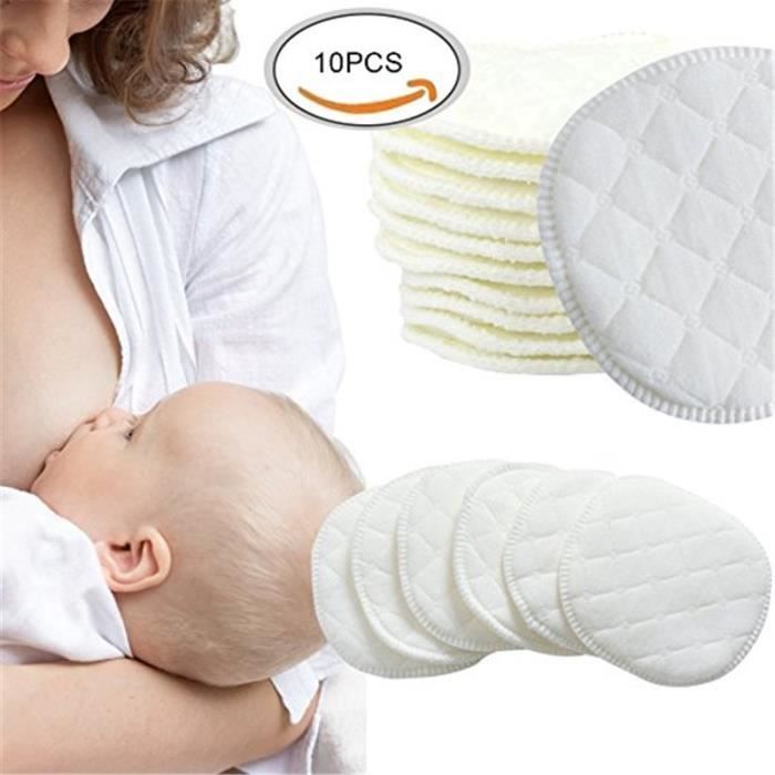 Nursing Pads, Washable Nursing Pads, Nipple Pads and Protectors, 10 Pack (5 pairs)