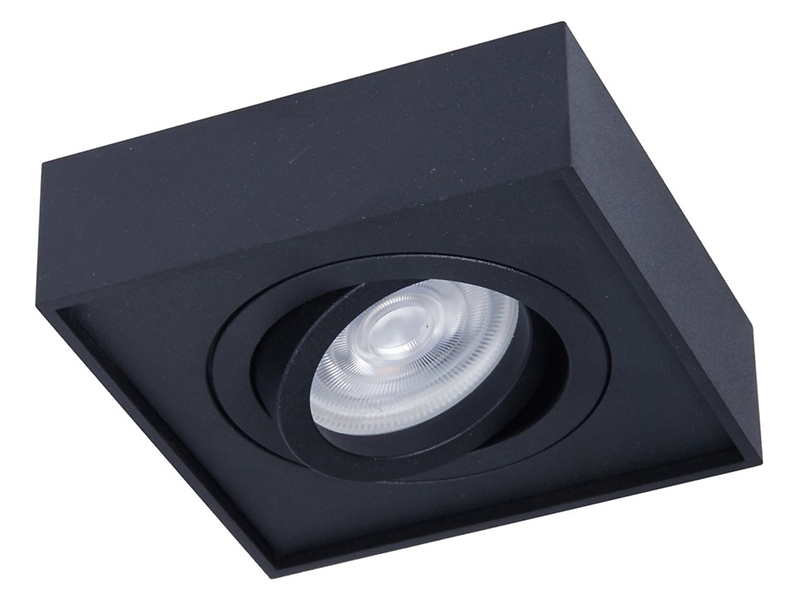 Oprawa podtynkowa Nusa aluminiowa 9,6 cm czarna