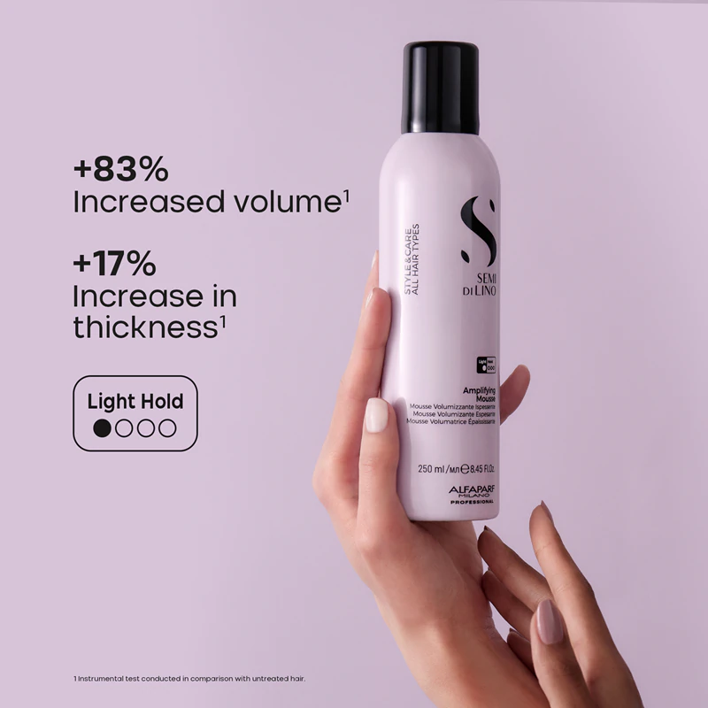 Alfaparf Milano Semi di Lino Style&Care Mousse Amplificadora Fixadora de Volume para Cabelo