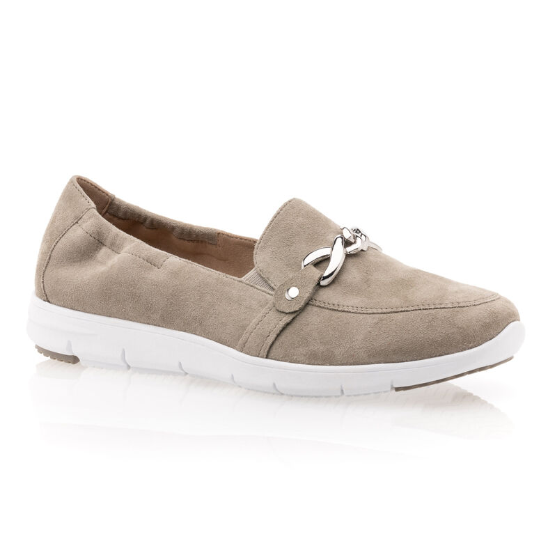 Mocassins / chaussures bateau Femme Beige