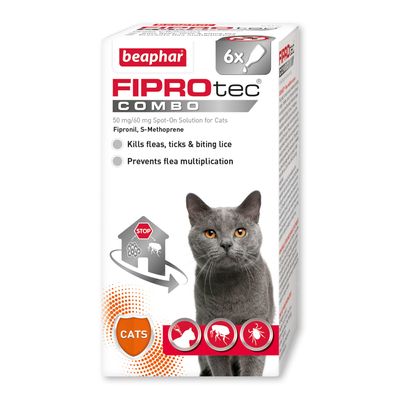 beaphar FIPROtec® COMBO Spot-On contro pulci e zecche per gatti