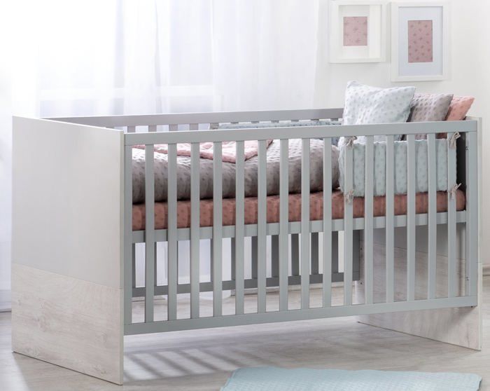ROBA Habitación infantil completa Maren 2 - Cuna 70x140 cm + Cambiador + Armario