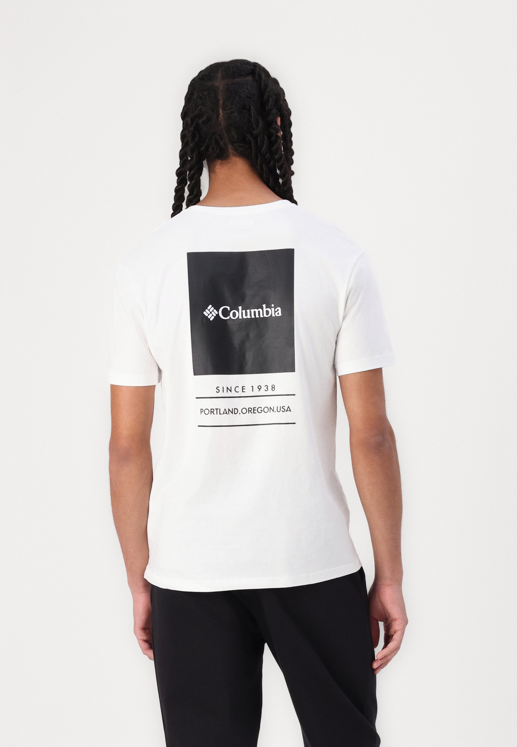 Columbia BARTON SPRINGS GRAPHIC TEE - T-shirt met print - wit