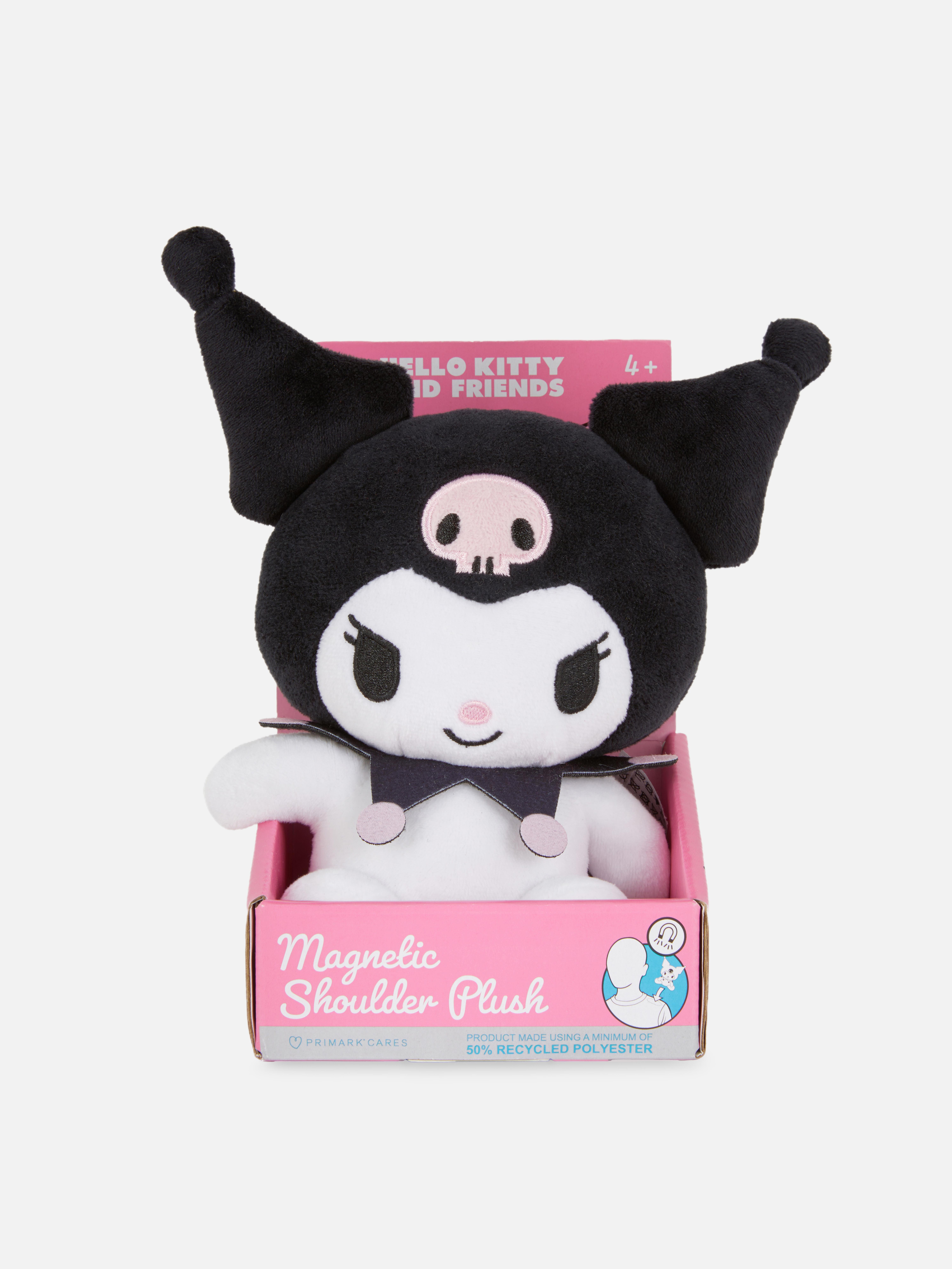 Magnetisches Hello Kitty Kuromi Schulterplüschtier. Ein niedliches Schulterplüschtier in Form von Kuromi.