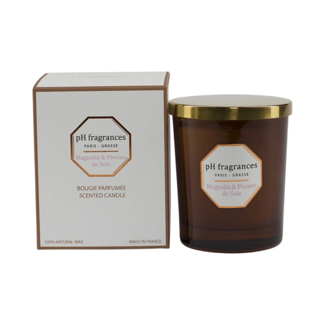 pH mirisna svijeća Magnolija i Pivoine de Soie - 180 g