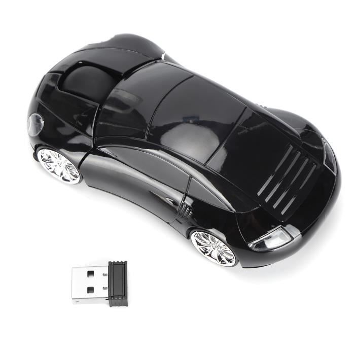 Mothinessto souris USB Mothinessto souris sans fil Souris d'ordinateur Portable intelligente en forme de informatique clavier Noir