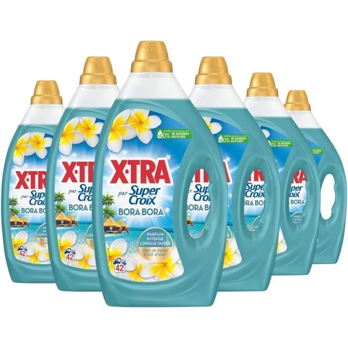 Vloeibaar wasmiddel - Super Croix - Bora Bora - Monoi bloemen & aloë vera melk - 252 wasbeurten