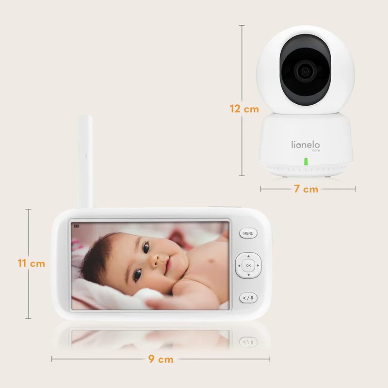 Digitálna video detská pestúnka Lionelo Care Babyline 9.1