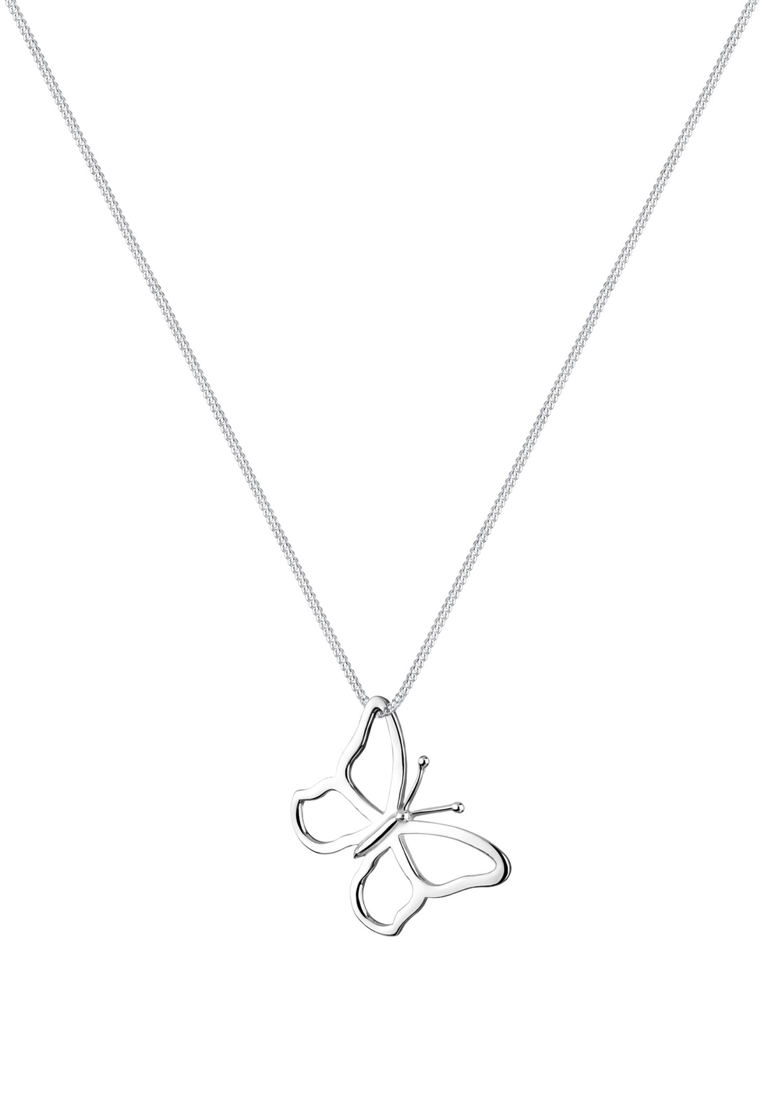 Elli Femmes Pendentif Papillon Filigrane en Argent Sterling 925