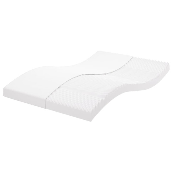 VidaXL Materac piankowy biały 140x190 cm