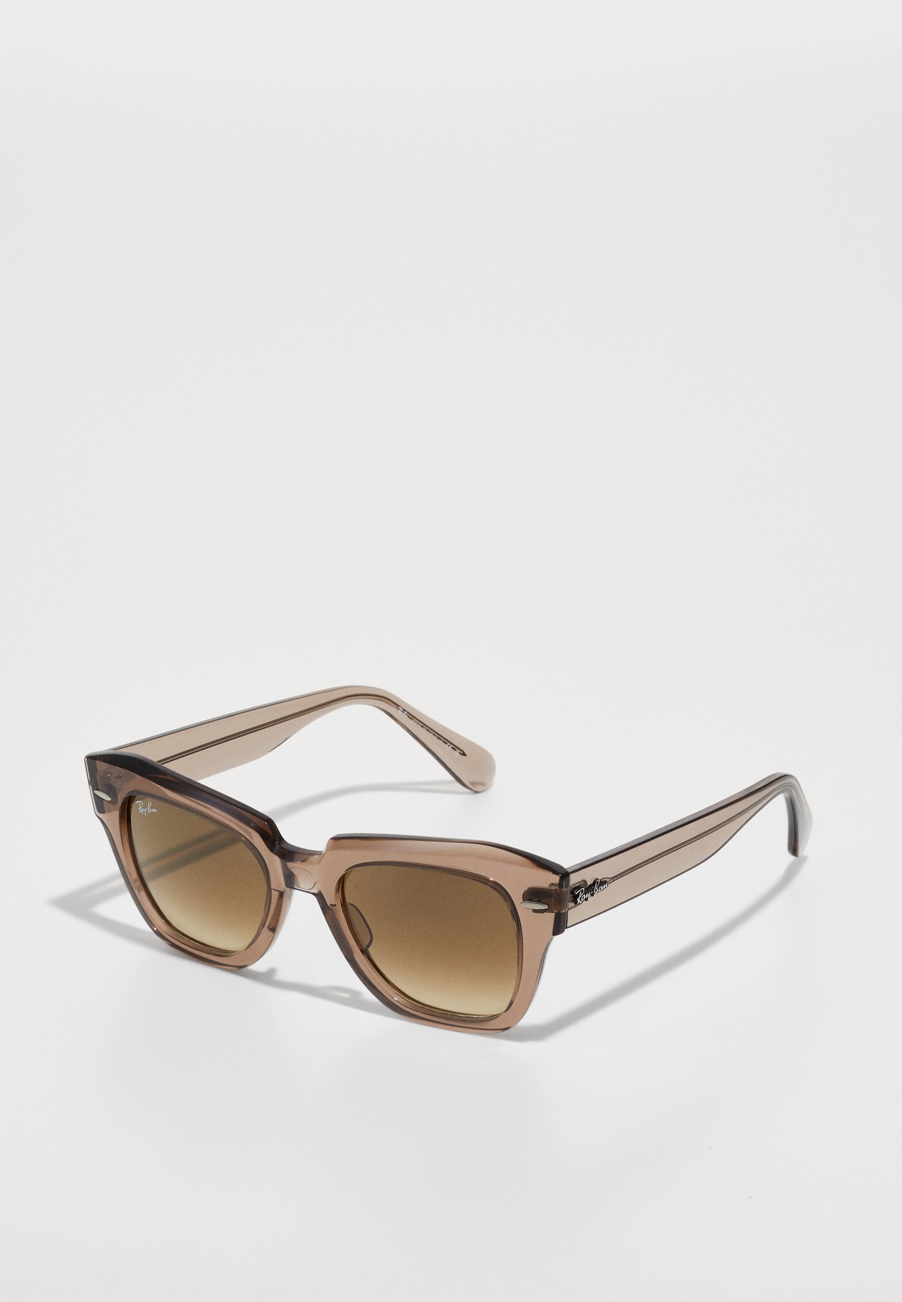 Ray-Ban STATE STREET - Okulary przeciwsłoneczne - transparentne jasnobrązowe / gradientowe brązowe