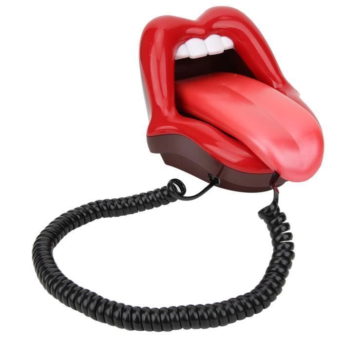 Téléphone filaire Ensemble de Téléphone Fixe Filaire Innovant Moderne pour Décoration de Bureau electromenager fait