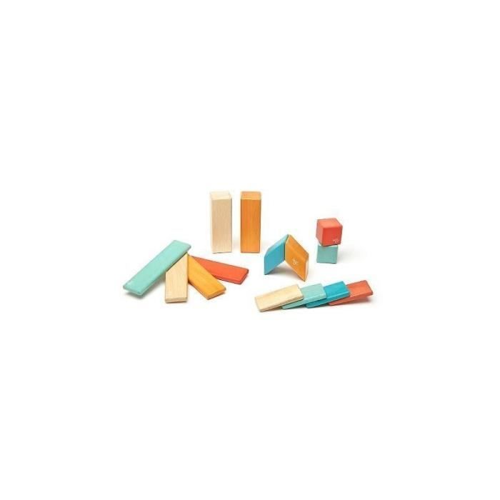 Kinderspelletjes - Tegu Classic Pocket 14 stuks - Zonsondergang - Magnetisch hout