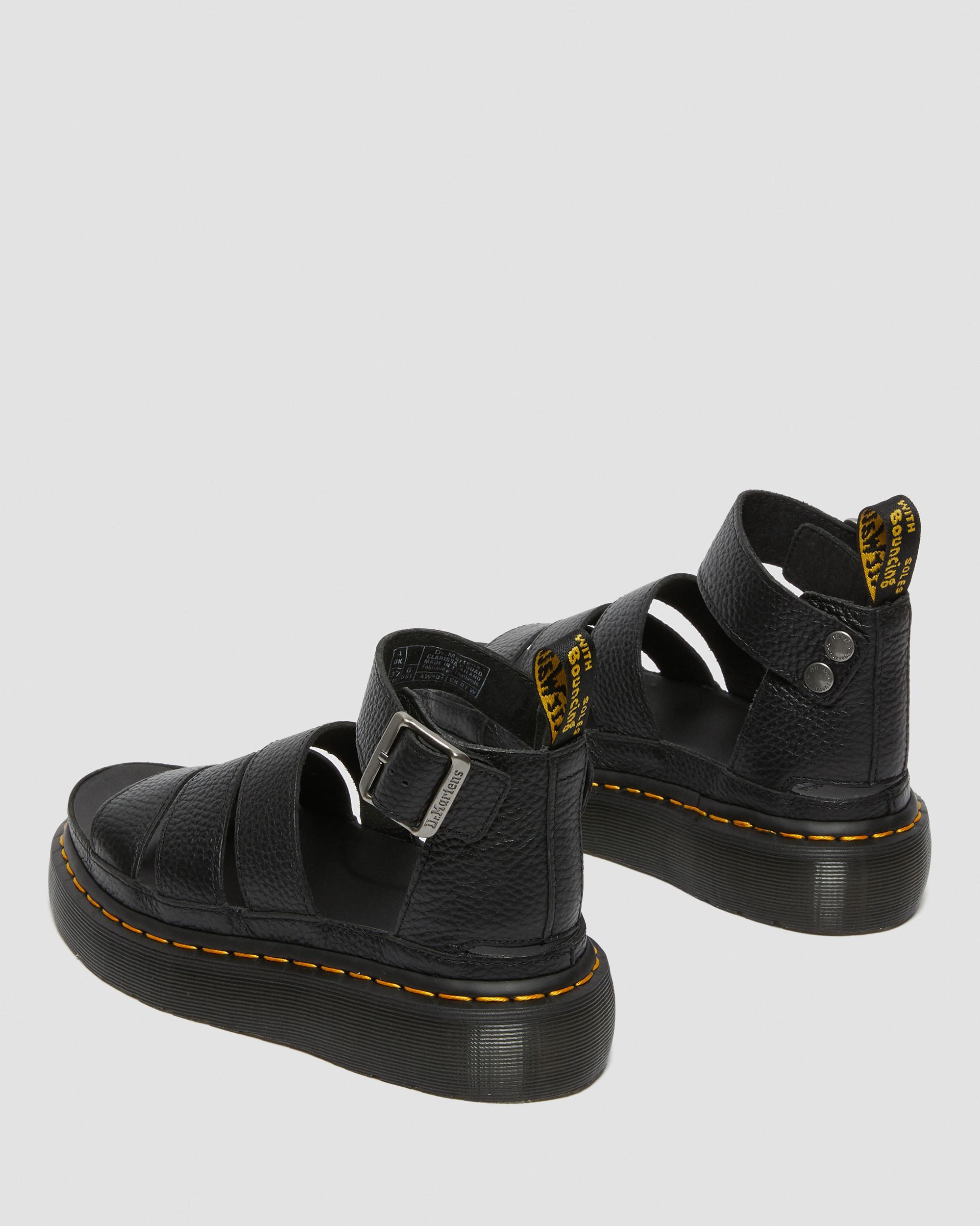 Clarissa II Quad Milled Nappa Leder Plateau Sandalen