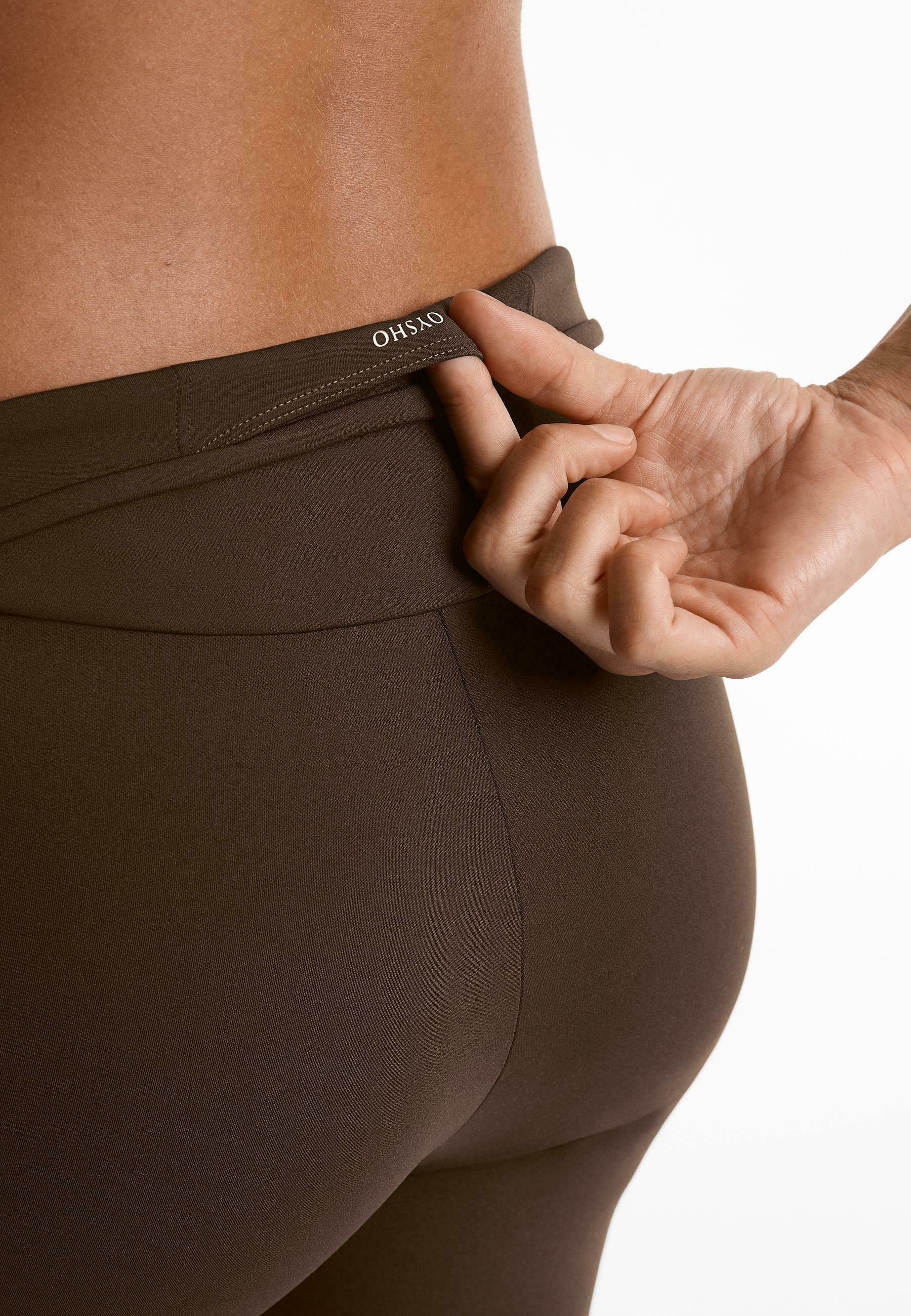OYSHO COMFORTLUX HIGH-RISE 20cm BIKER - Fietsbroek - bruin
