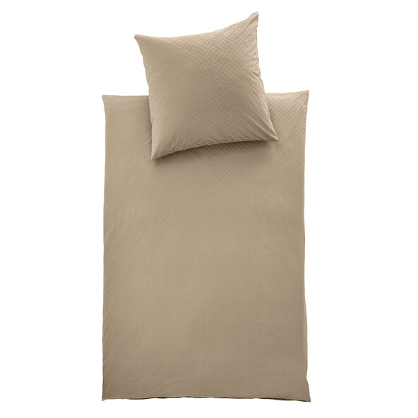 Luxe damast beddengoed voor de feestdagen, bruin
