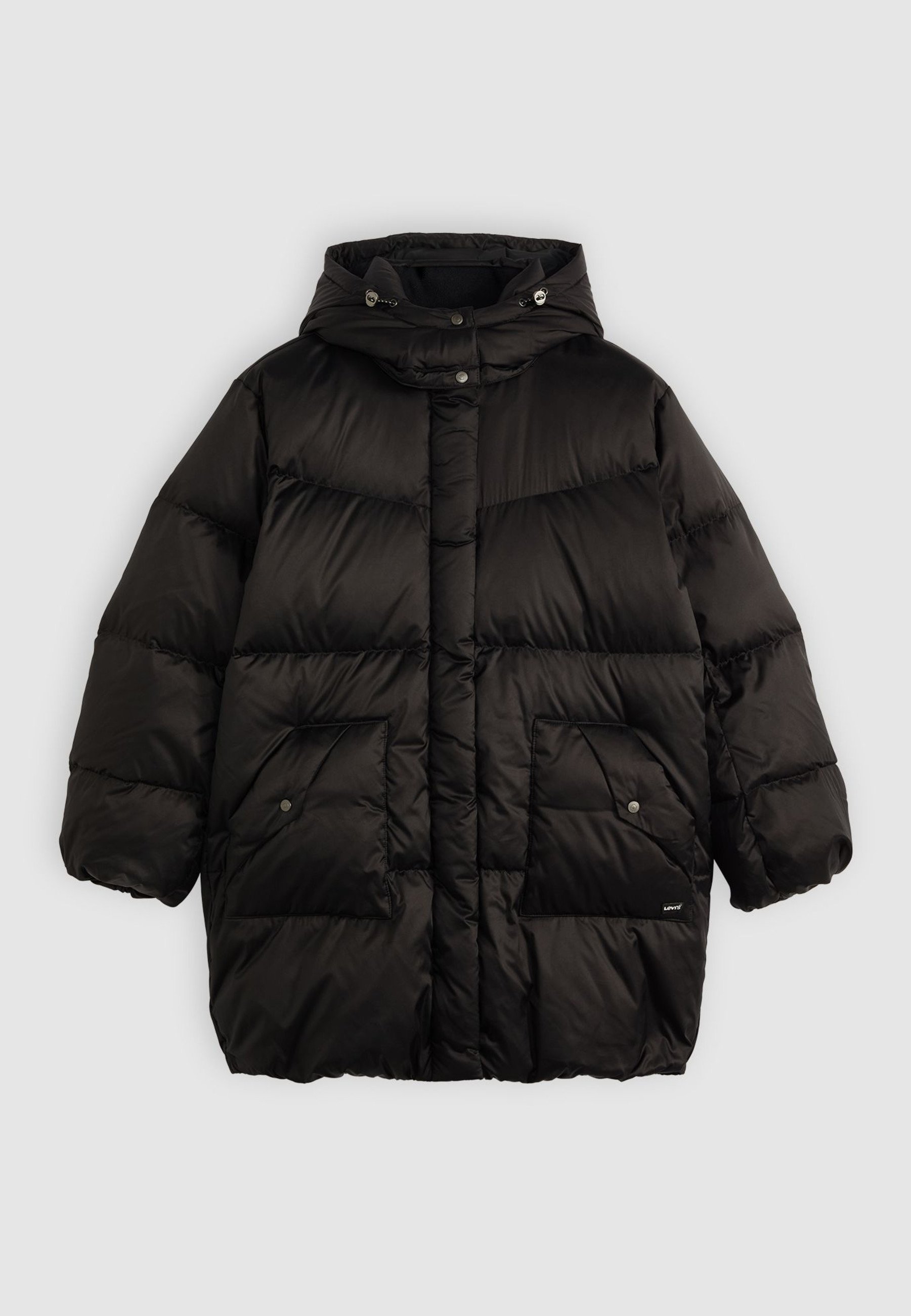 Levi's® WESTERN BUBBLE MIDI - Donsjack - antraciet nacht