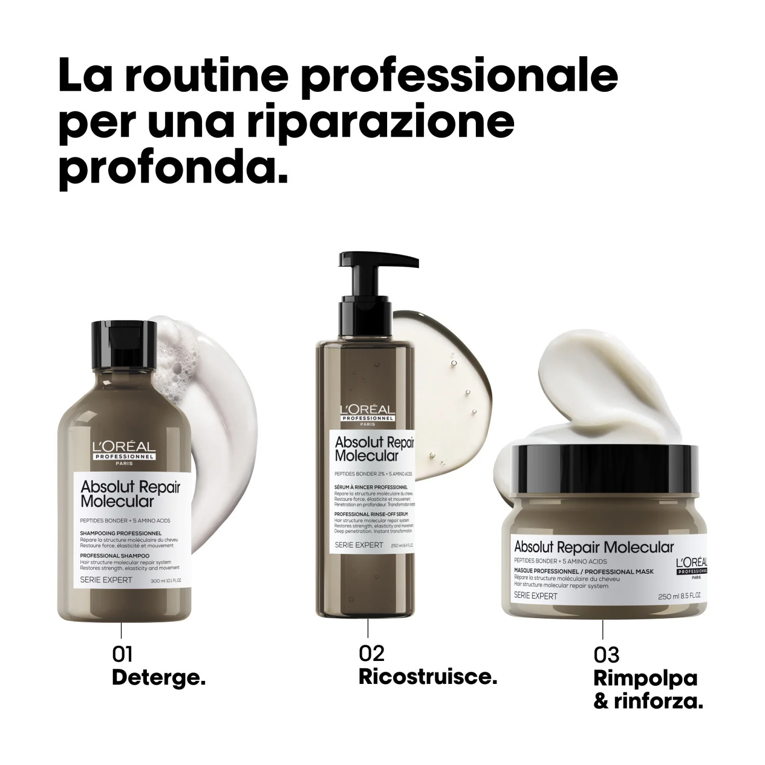 SERIE EXPERT New Absolut Repair Molecular Mask - Maschera Riparatrice Capelli