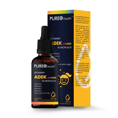 Pureo Health Witaminy ADEK Junior, Krople
