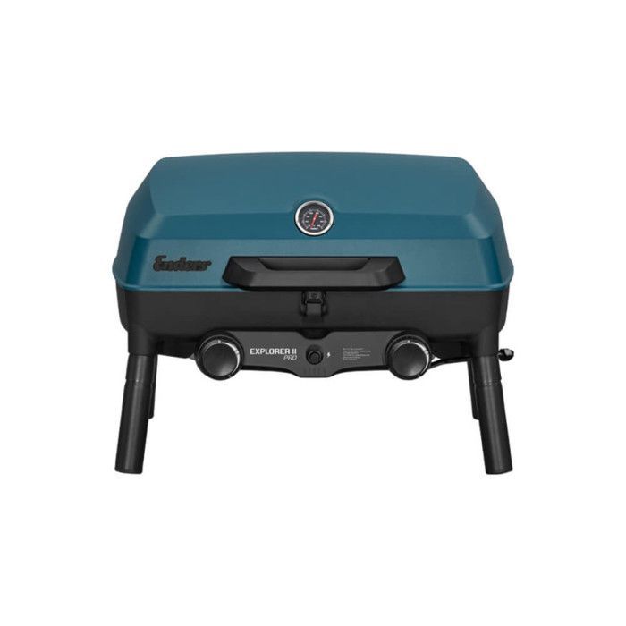 Barbacoa de gas portátil Explorer II Pro – ENDERS BY FAVEX – 2 quemadores de acero inoxidable – 4,4 kW – 49 x 32 cm – Parrilla – Hornillo – Barbacoa de camping