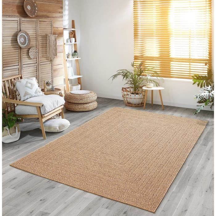 Utomhusmatta - THE CARPET - jute-look - 240x340 - UV-resistent - Beige (5001)