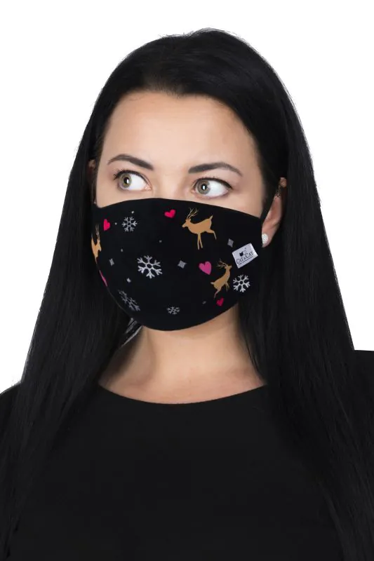 Cat & Cat Maseczka Wielorazowa Premium Super Soft Renifery