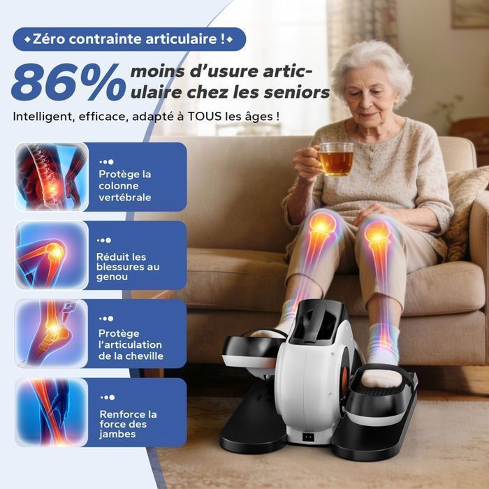 Mini elektrische crosstrainer - PULSE360 - 15 versnellingen - Ultrastil - met afstandsbediening - LCD-scherm - voor kantoor en thuis