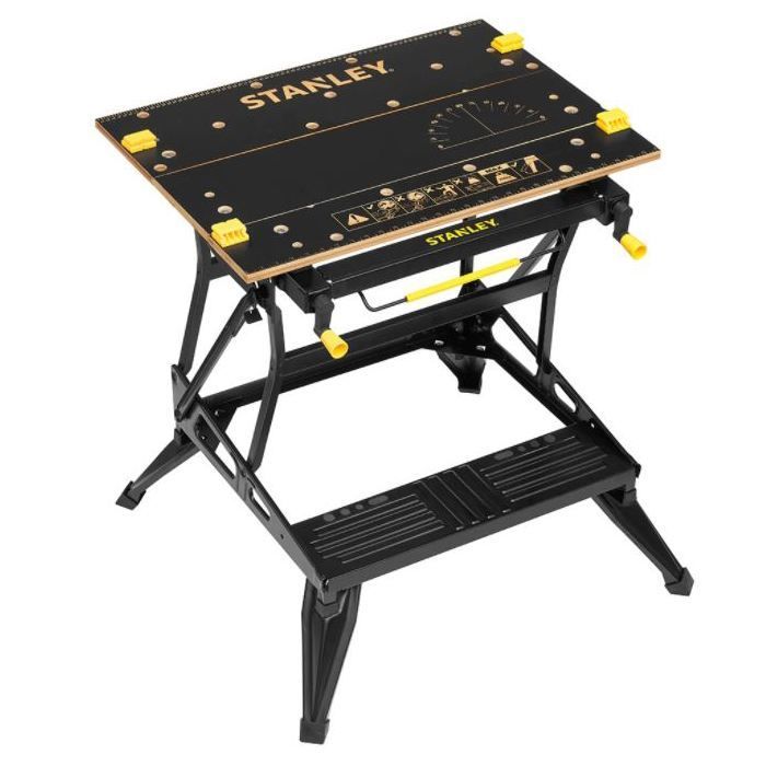 Banco de trabajo/tornillo de banco plegable 2 en 1 con sujeción vertical - STANLEY - STST83800-1