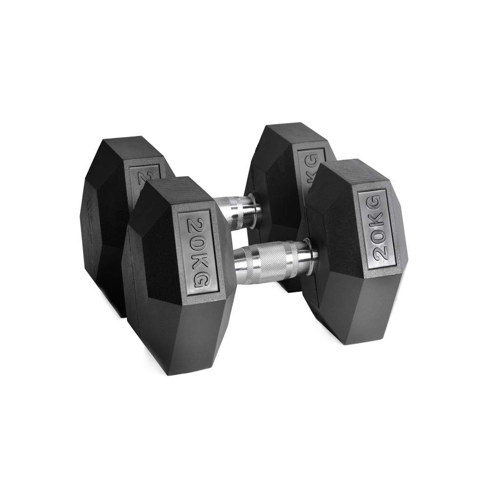  Ozio 20kg sexkantiga hantlar (par)