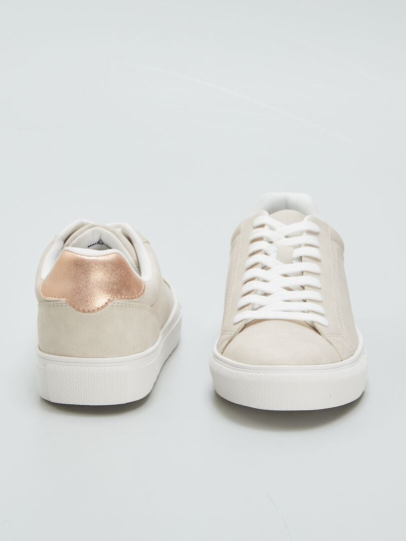 Lage sneakers - BEIGE
