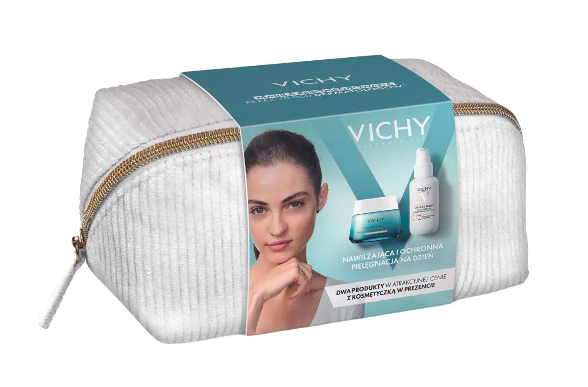 Vichy Zestaw dermokosmetyków Mineral 89+Capital Soleil UV-Age Daily Fluid SPF50+ ( Krem lekki 50ml +SPF50+ 40ml)