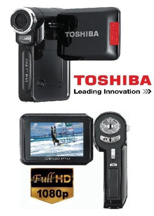Filmadora digital - Toshiba Camileo P10 preta
