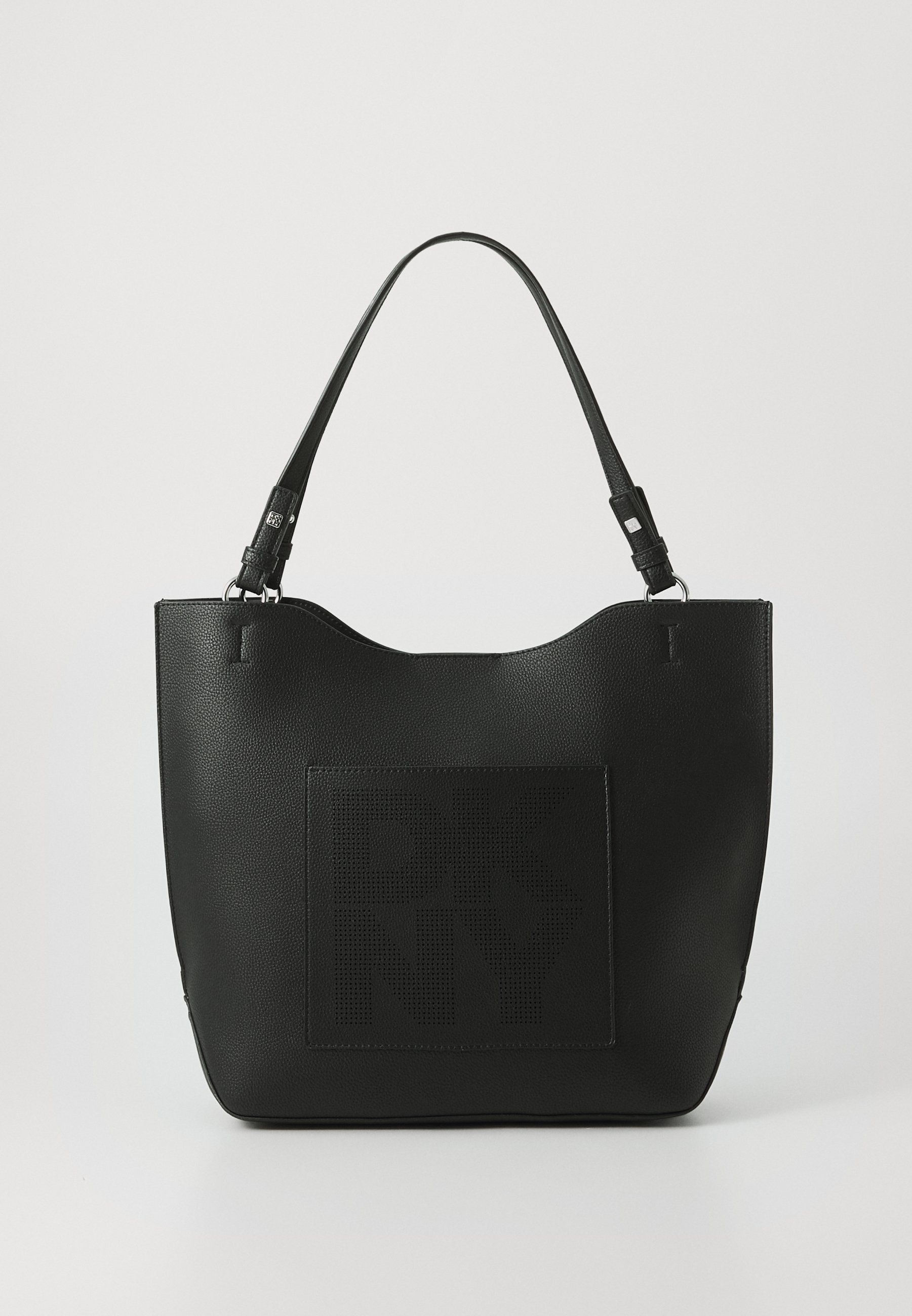 DKNY TOBY TOTE - Håndveske - black/silver-coloured