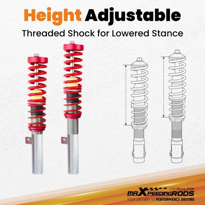 Coilover schokdempers voor Peugeot 206 1998-2013 1.1 1.4 2.0 16V