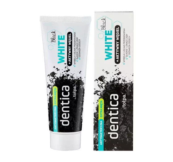 Dentica by Tołpa pasta z aktywnym węglem Black White 75ml