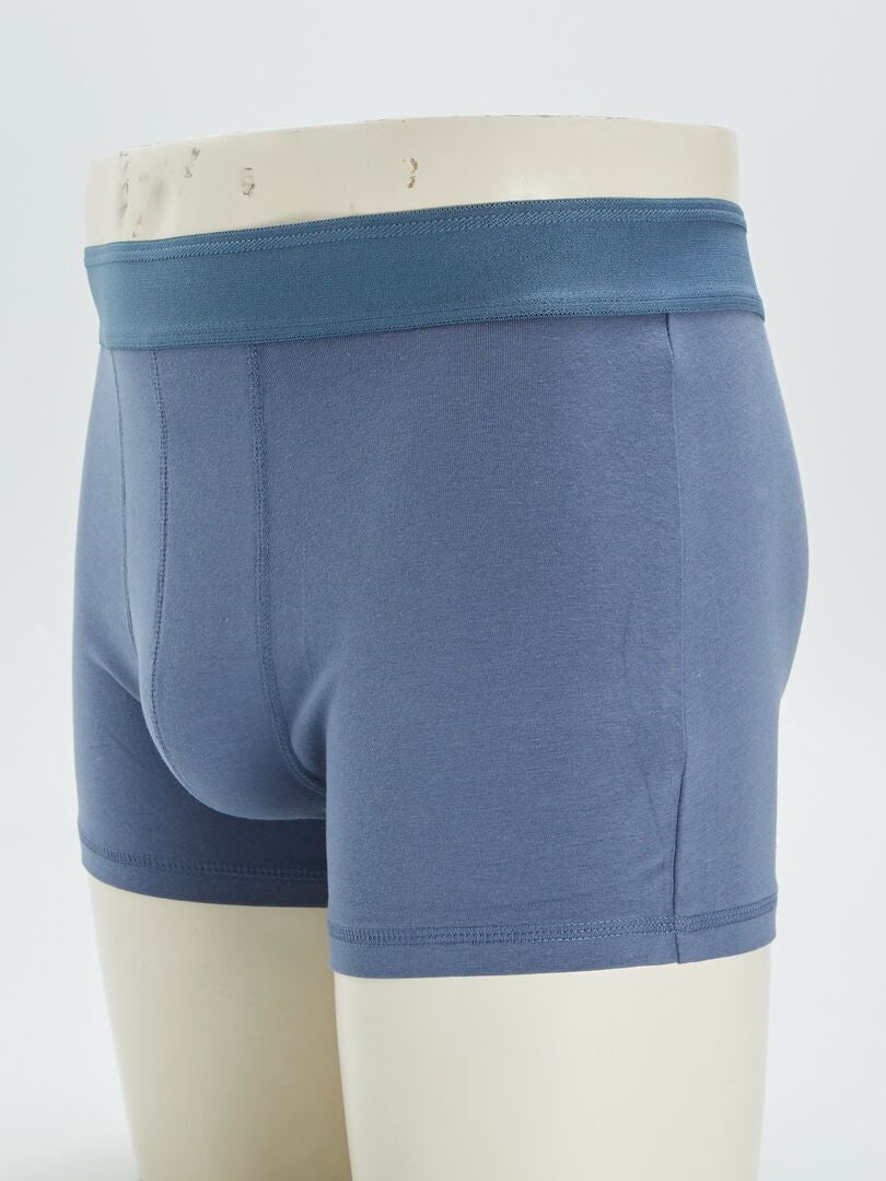 Conjunto de 3 cuecas boxer de cor sólida - AMARELA