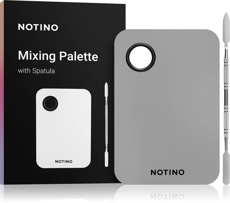 Notino Makeup Brushes Professional Mixing Palette With Spatula paleta na miešanie make-upu so špachtľou