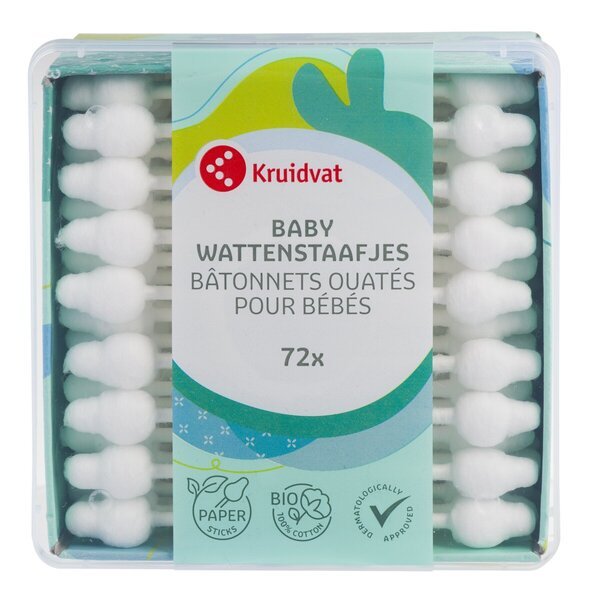 Kruidvat kūdikių vatos tamponėliai<br>72 vnt.