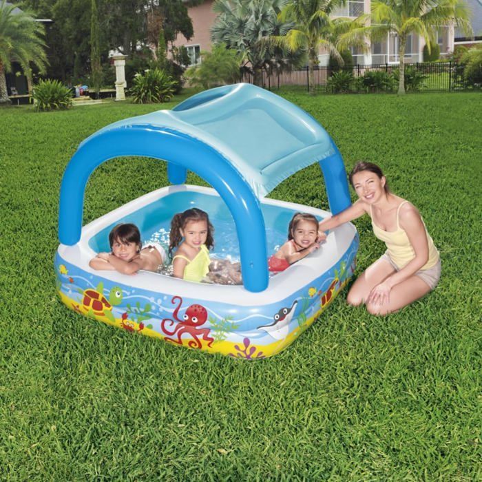 FLEUVE - Inflatable Pools - Inflatable Paddling Pool for Children 140 x 140 x 114 cm