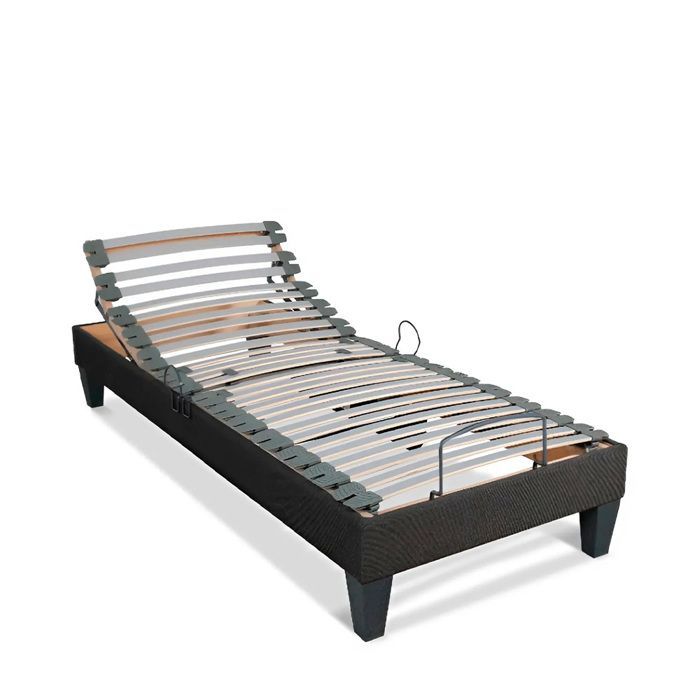Base de cama eléctrica Amiral de 90x200 cm con somier de láminas
