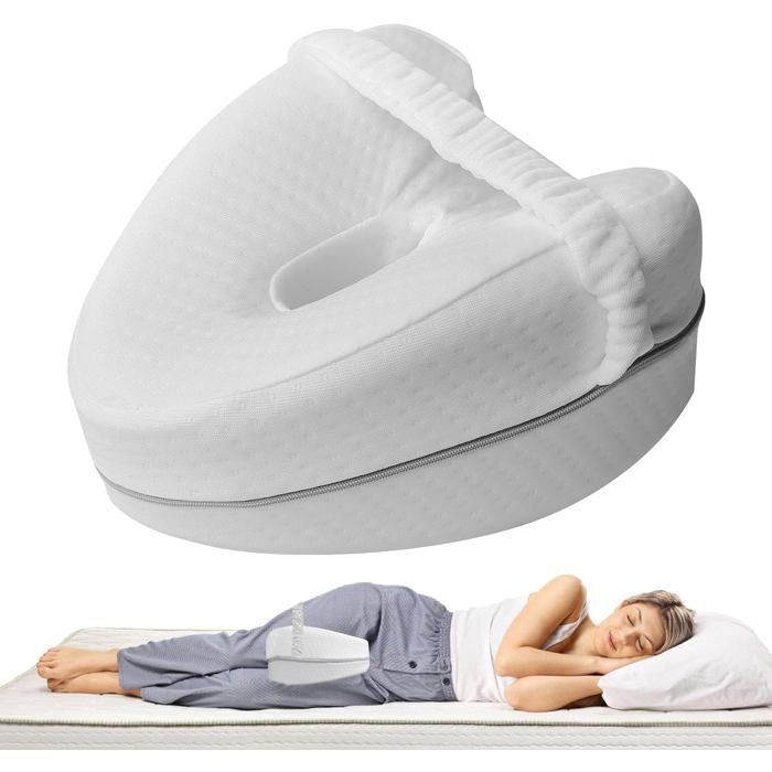 Almohada ortopédica para piernas, almohada entre las piernas para dormir, alivio de la ciática, dolor de piernas