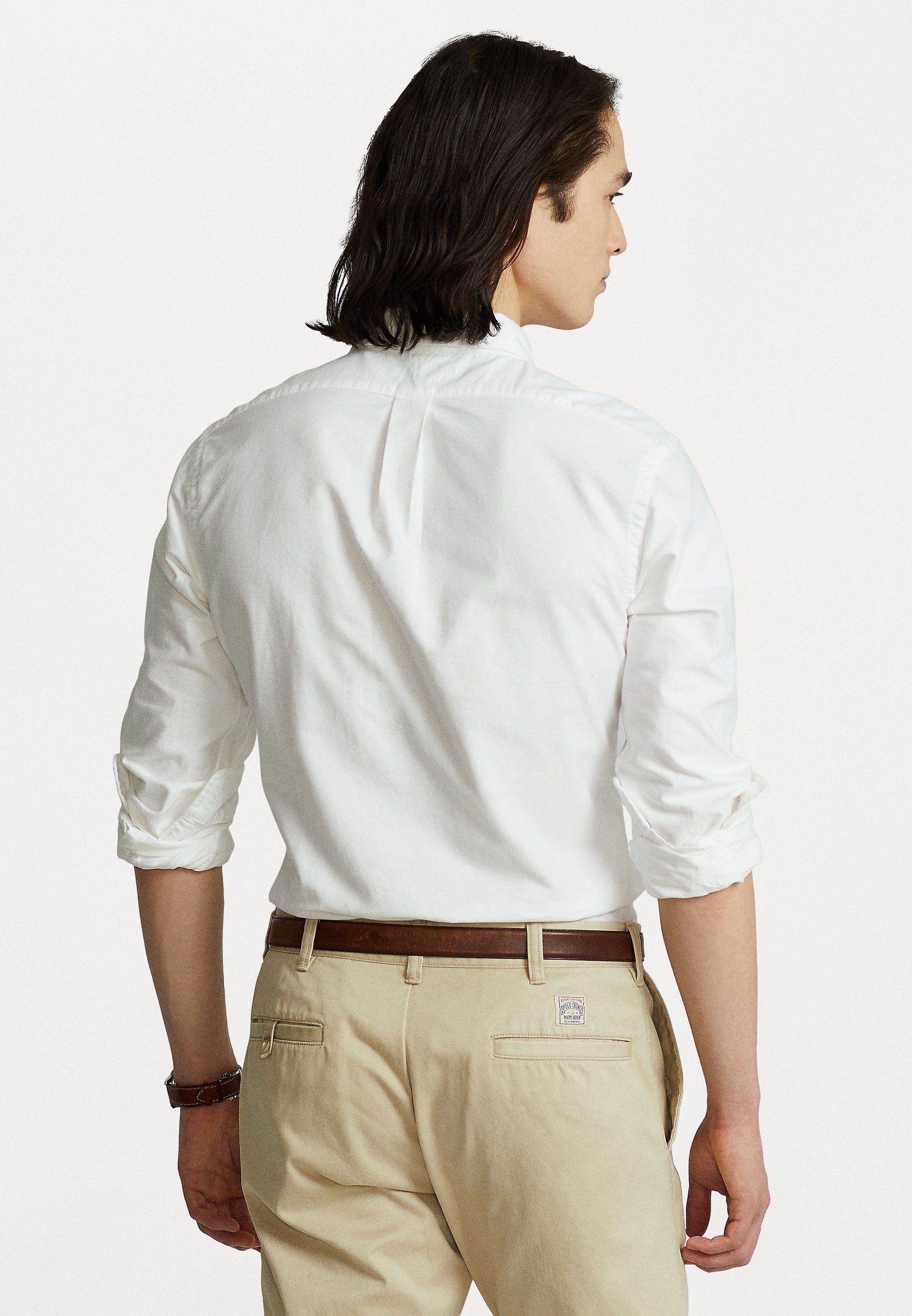 Chemise Oxford Polo Ralph Lauren coupe slim - blanche