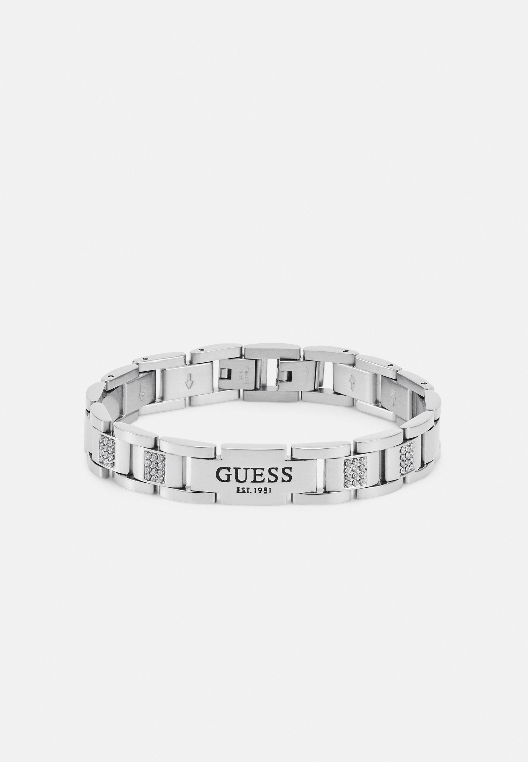 FLAT CHAIN UNISEX - Armbånd - sølvfargetGuess