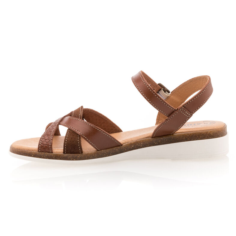 Brune sandaler / sko med åpen tå til dame