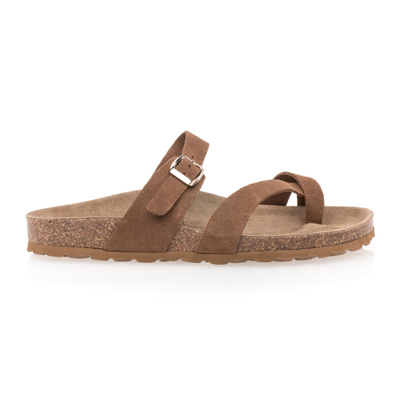 Sandalias marrones para mujer / Zapatos de punta abierta