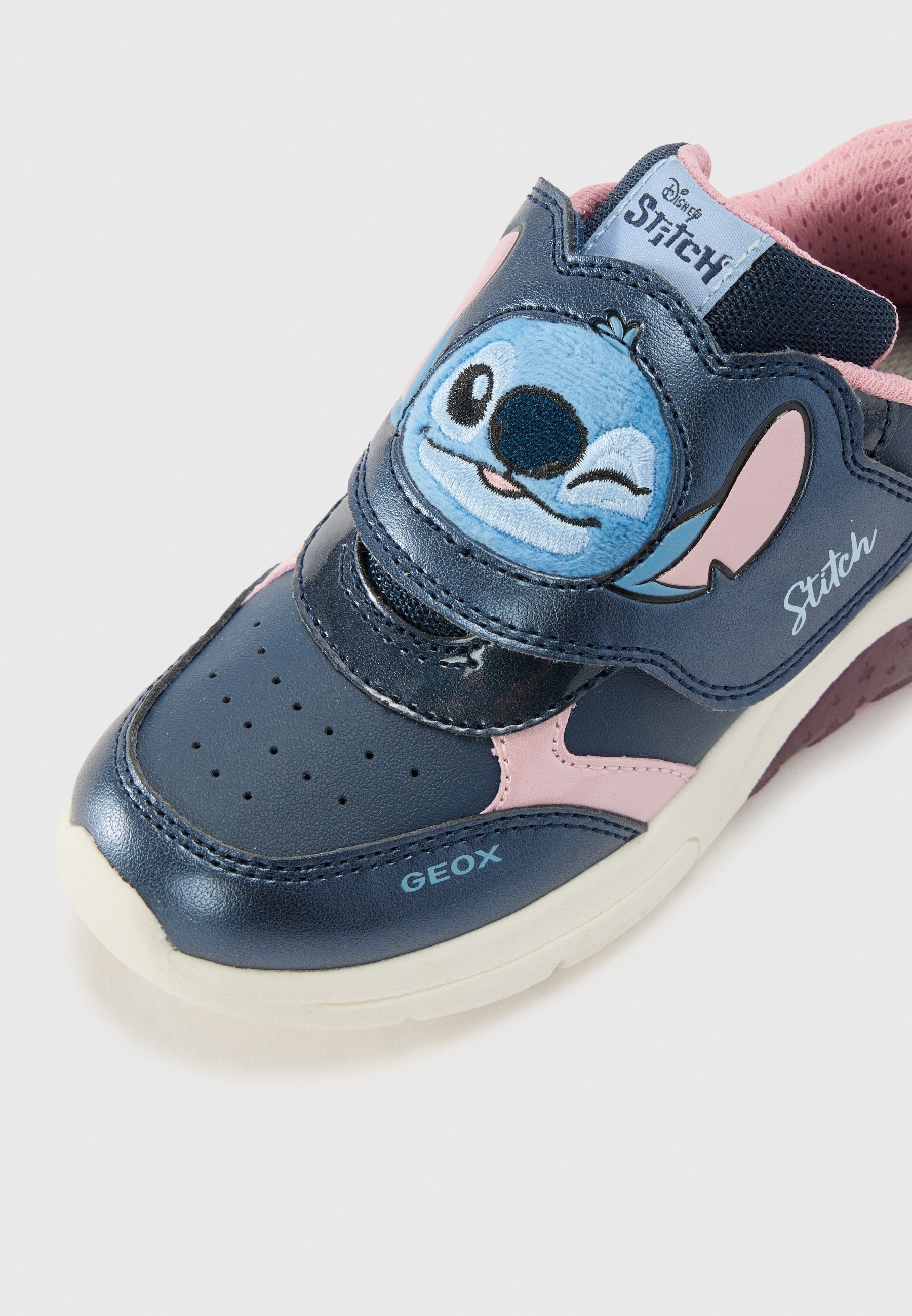 Geox LIGHT UP LILO STITCH - Sneakers - marineblauw/roze