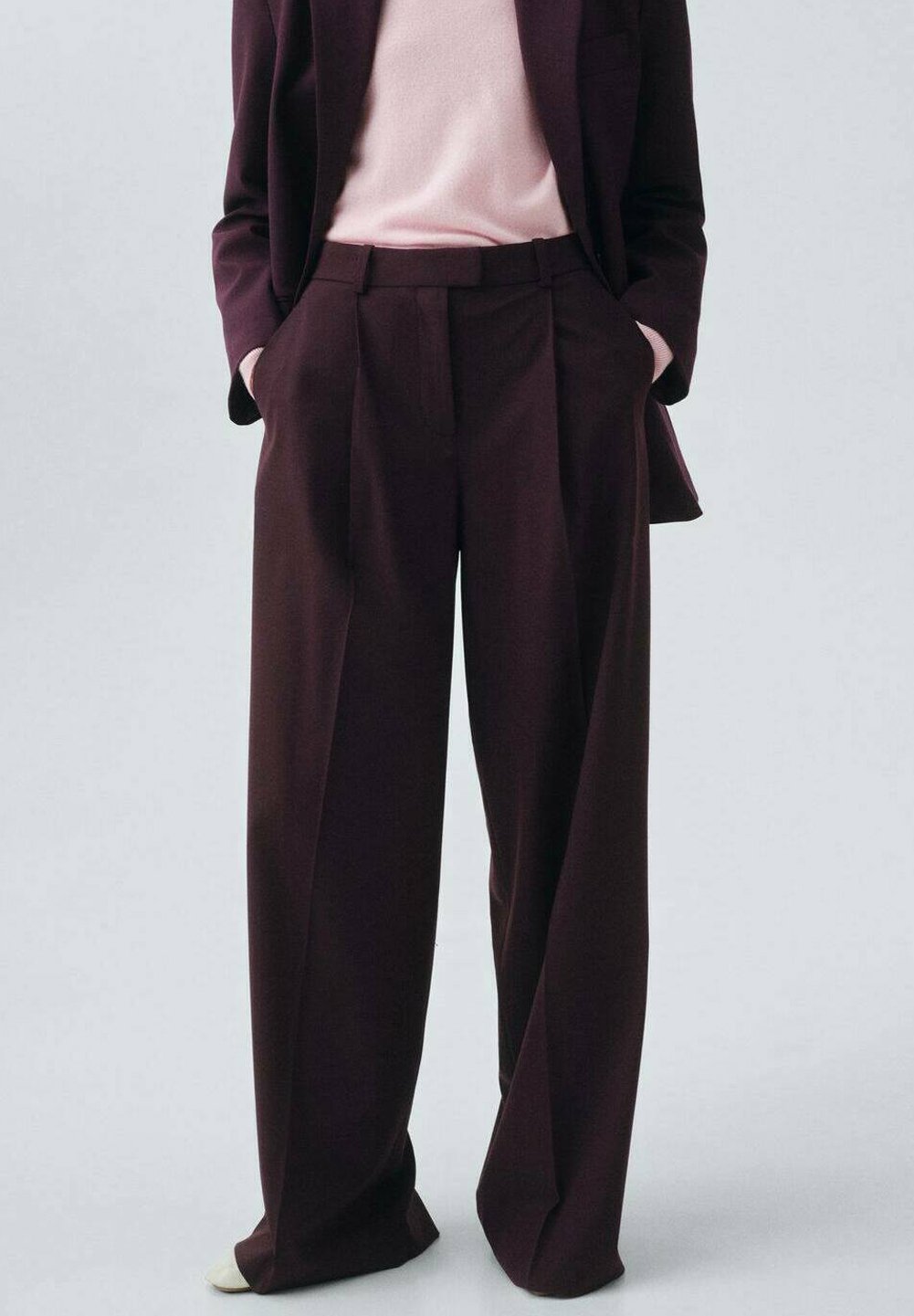 Pantalon Mango - bordeaux