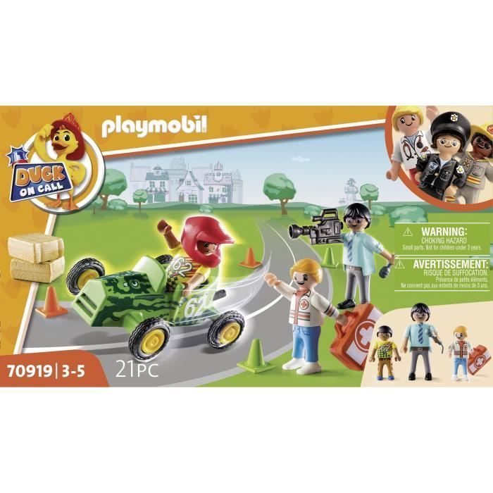 PLAYMOBIL - 70919 - DUCK ON CALL - Rescuer and Pilot - Unisex - Ages 3 and up